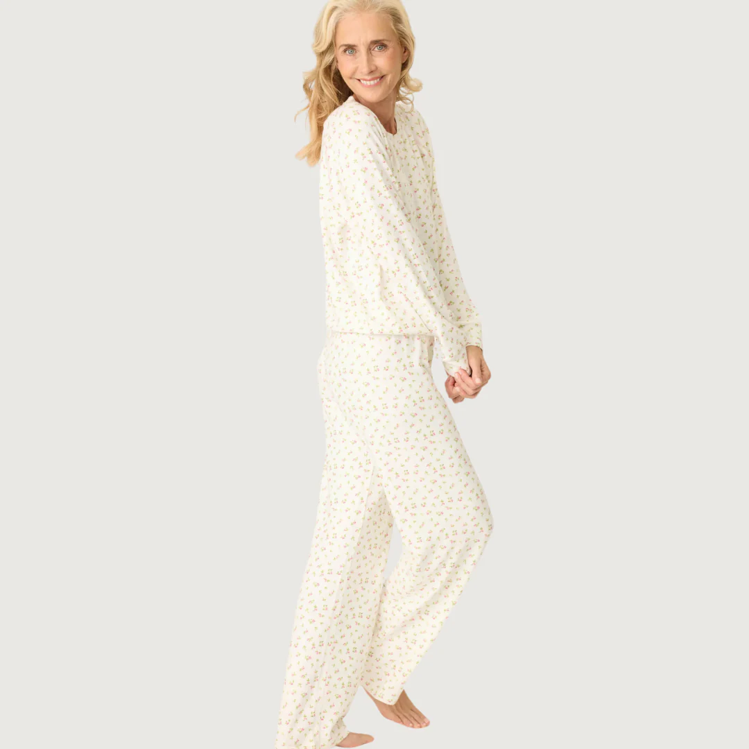 Full Of Love PJ Set (Ivory) - Image 2