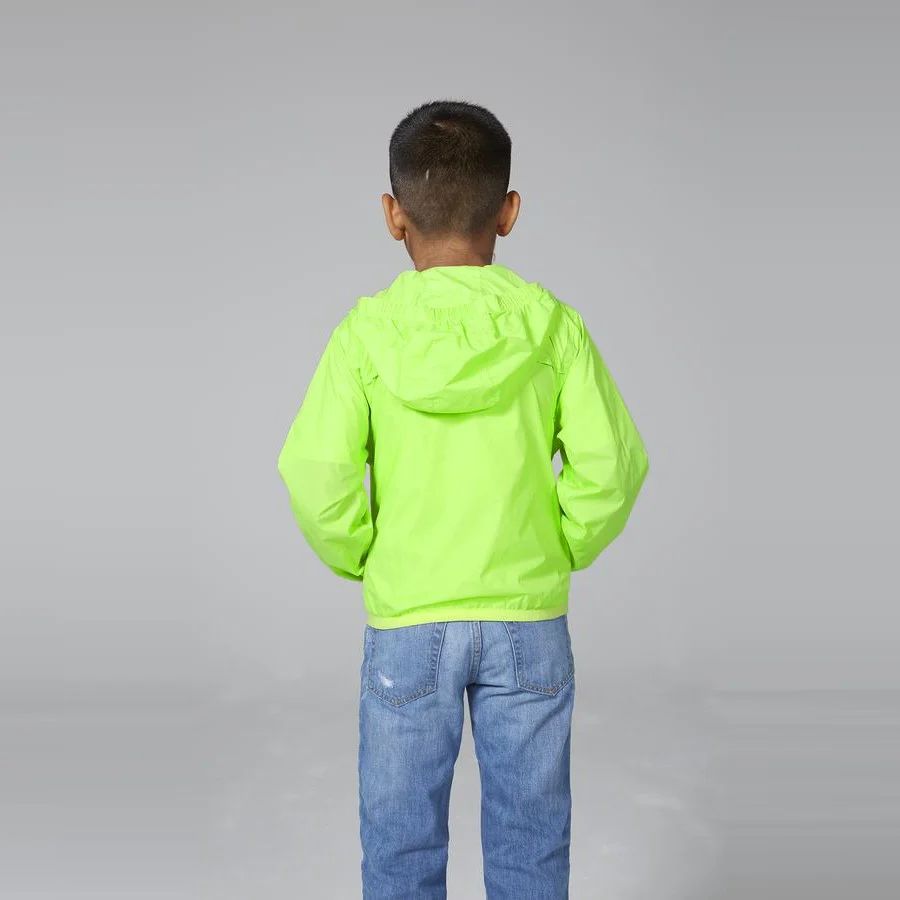 Sam Full Zip Packable Jacket (Green Fluo) - Image 2
