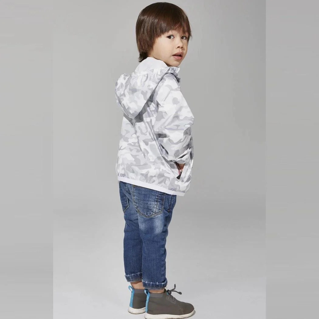 Sam Full Zip Packable Jacket (White Camo) - Image 3