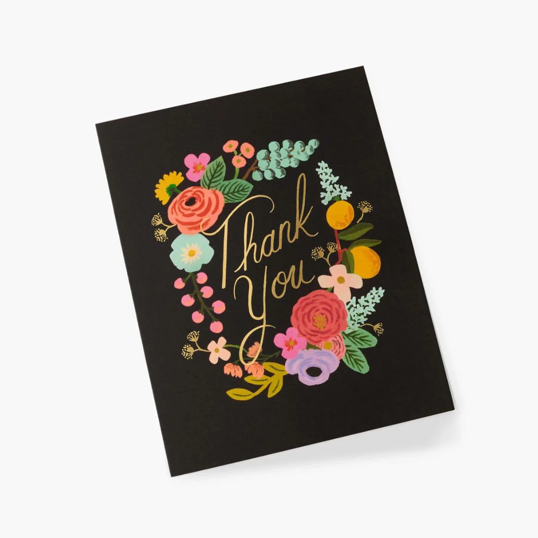 Garden Party Wreath Thank You Card - Image 2