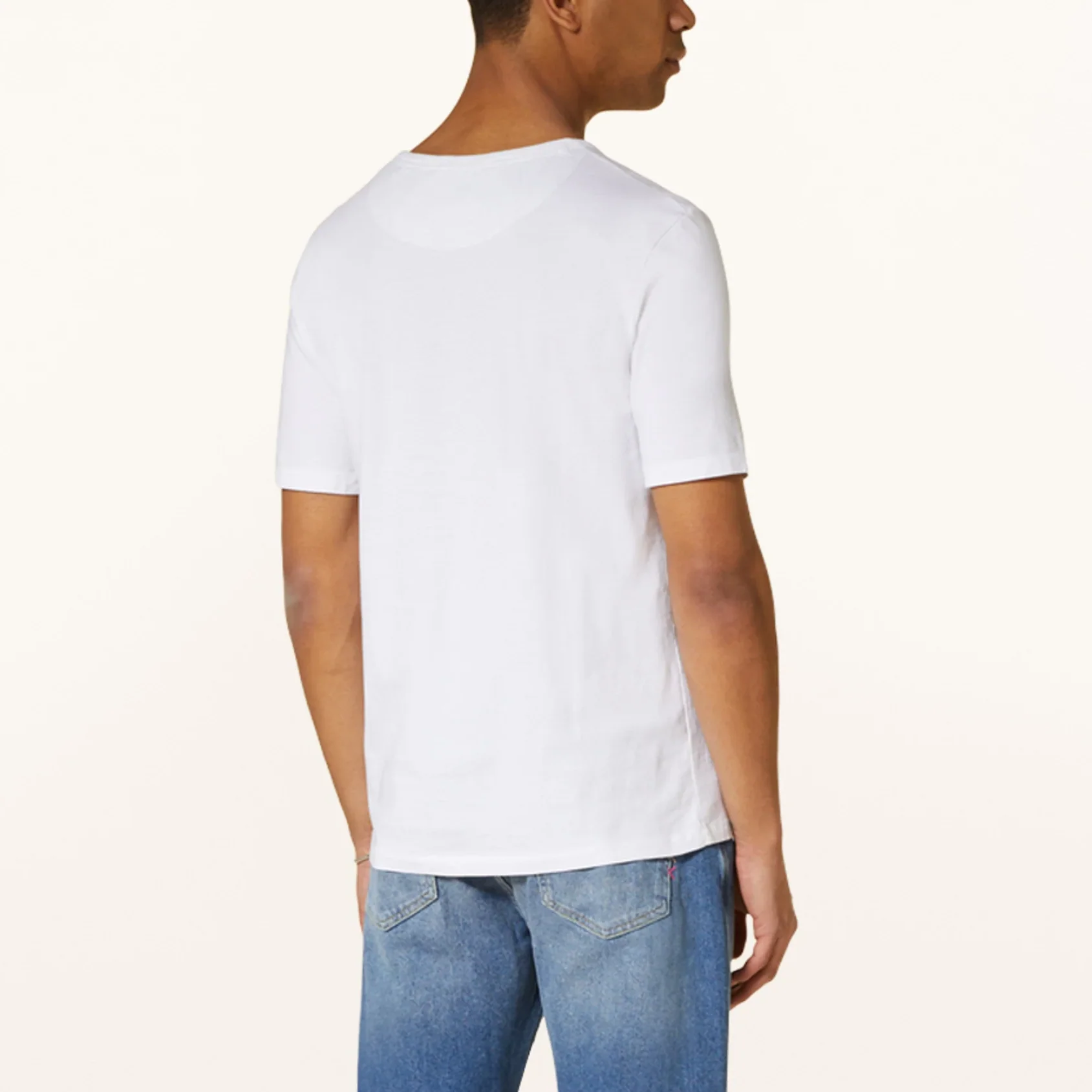 Garment Dye Pocket Tee (White) - Image 2