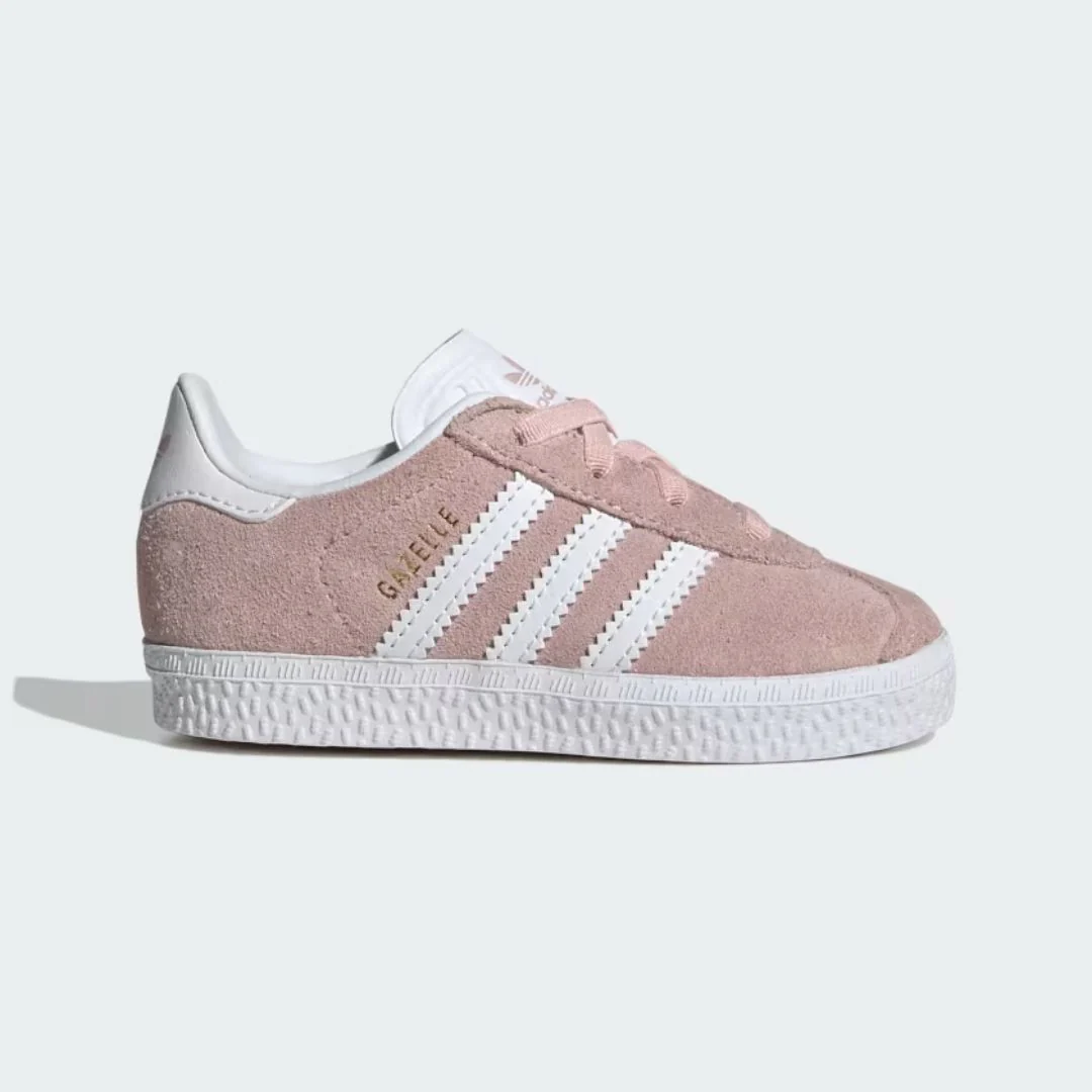 Gazelle Comfort Closure Elastic Lace Shoes (Icey Pink + Cloud White + Gold Metallic)