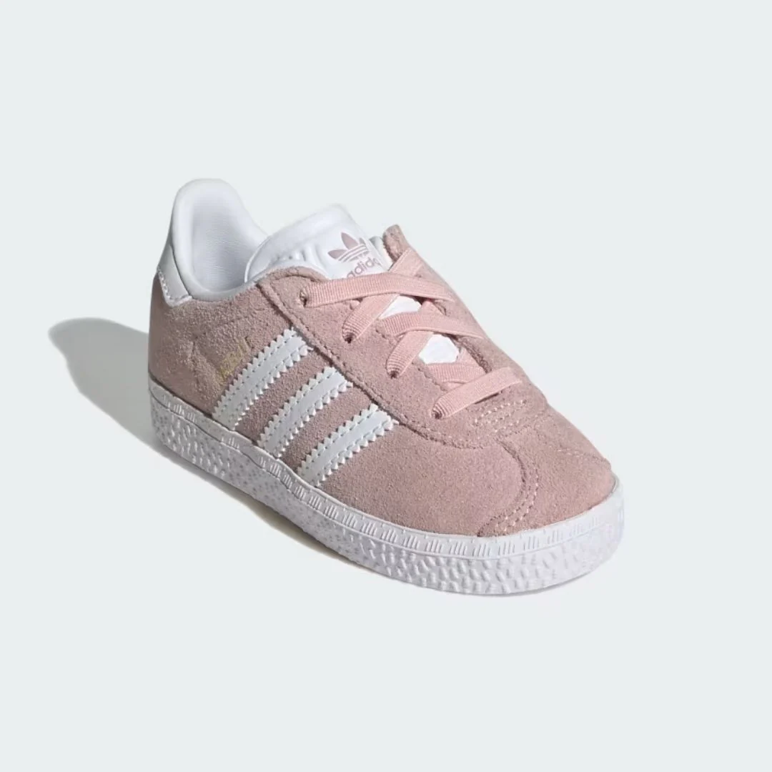 Gazelle Comfort Closure Elastic Lace Shoes (Icey Pink + Cloud White + Gold Metallic) - Image 3