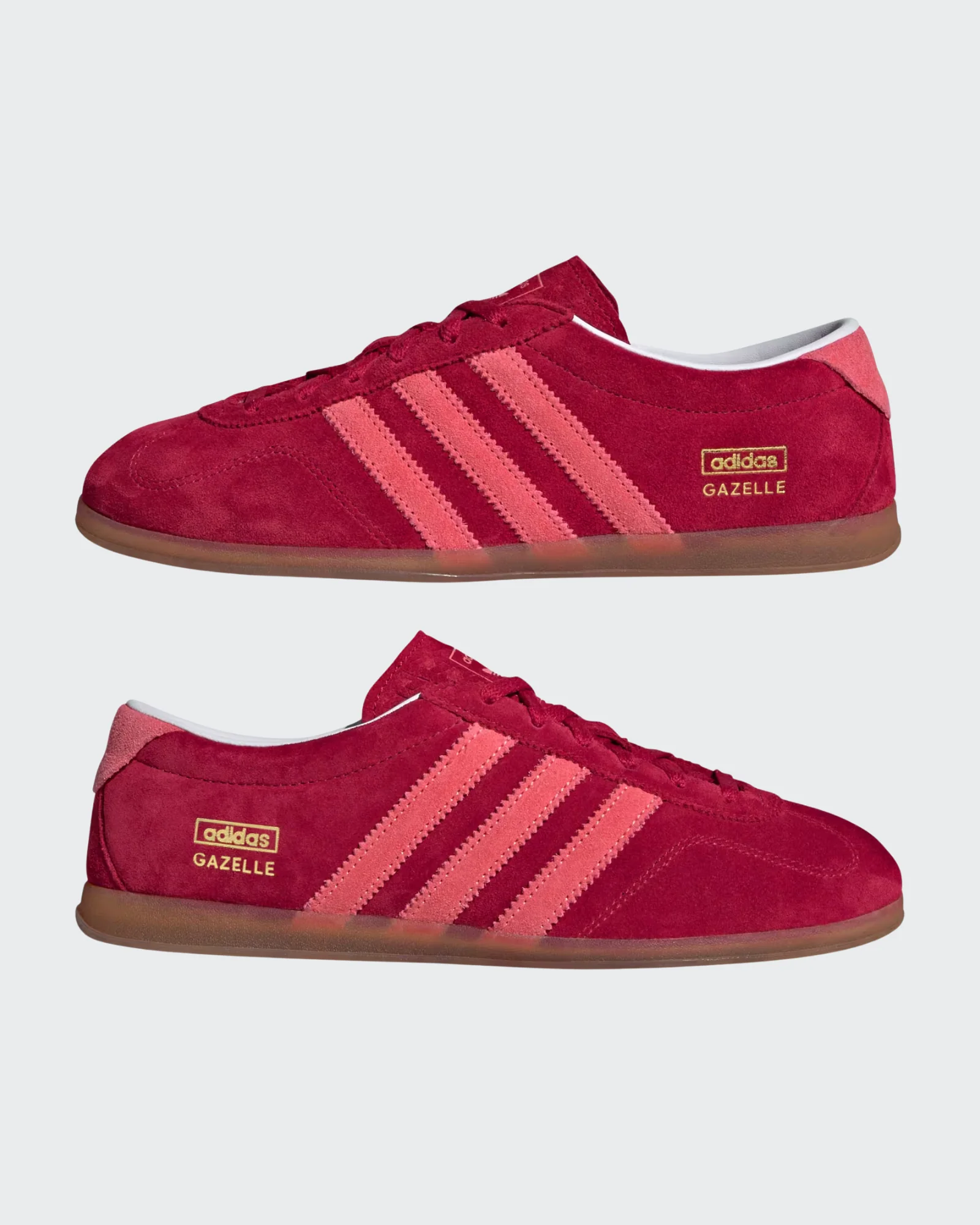 Gazelle Lo Pro Shoes (Team Victory Red + Gum + Gum) - Image 3