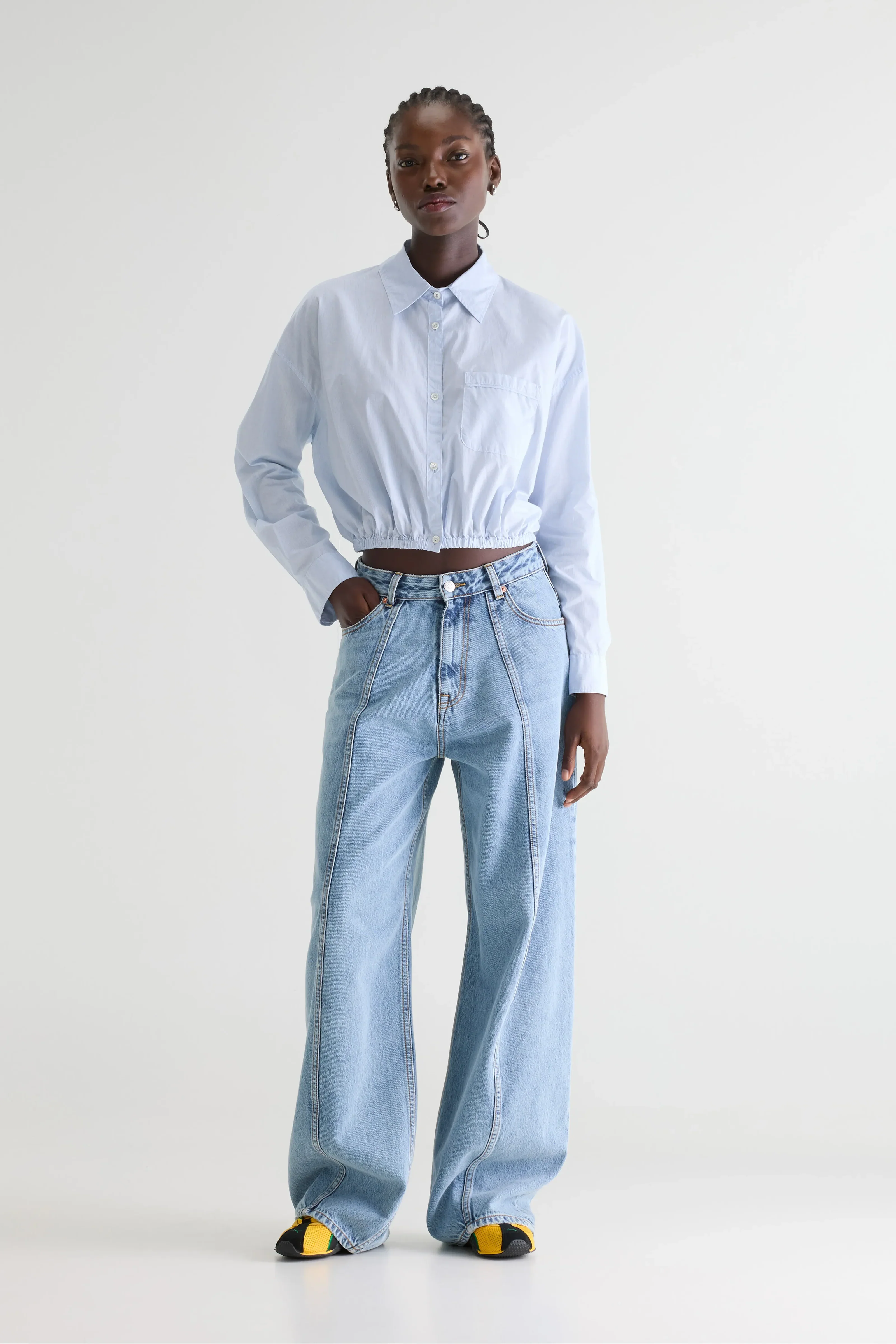 Gemma Cropped Shirt (Stripe G) - Image 2