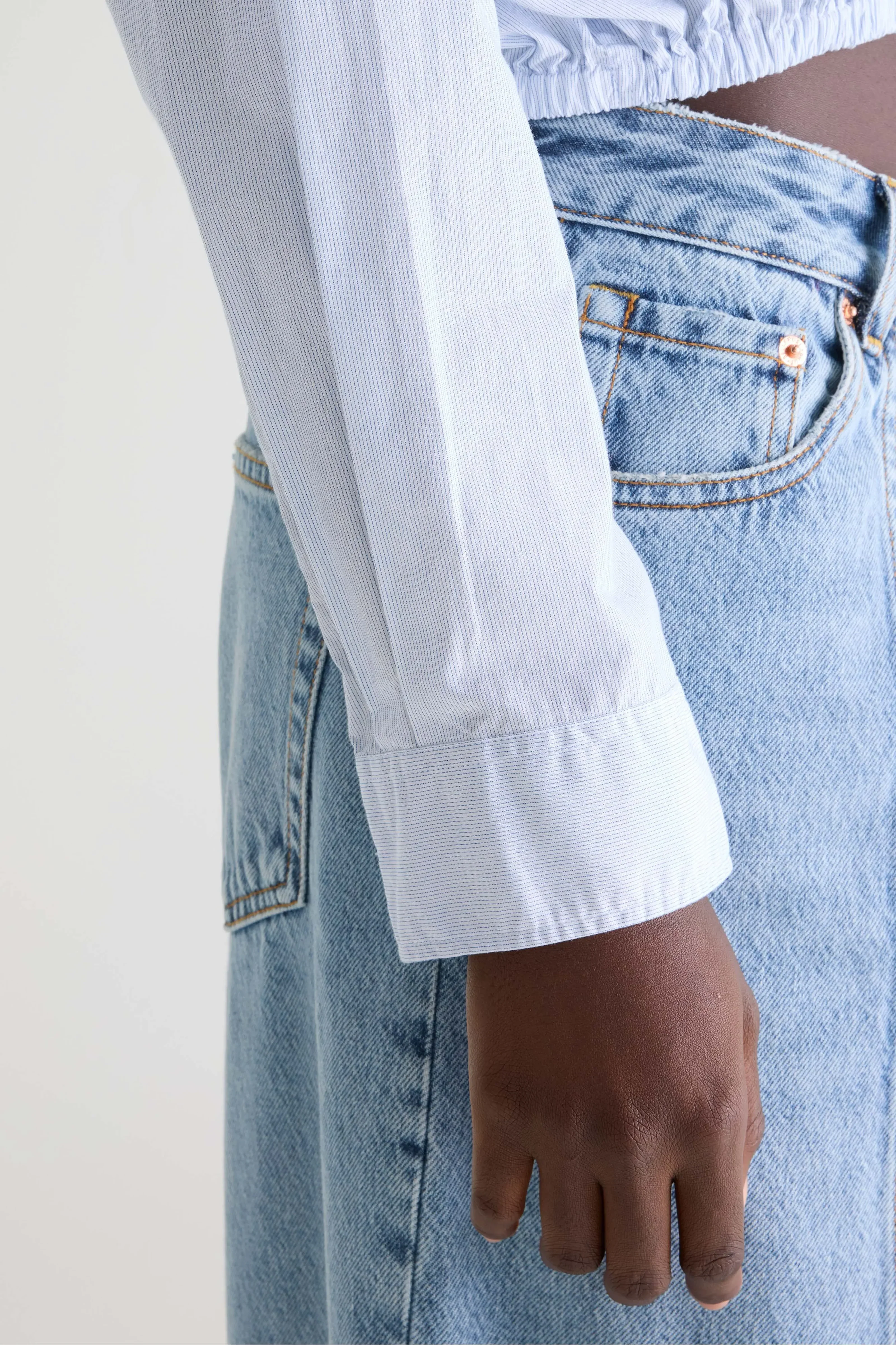 Gemma Cropped Shirt (Stripe G) - Image 4