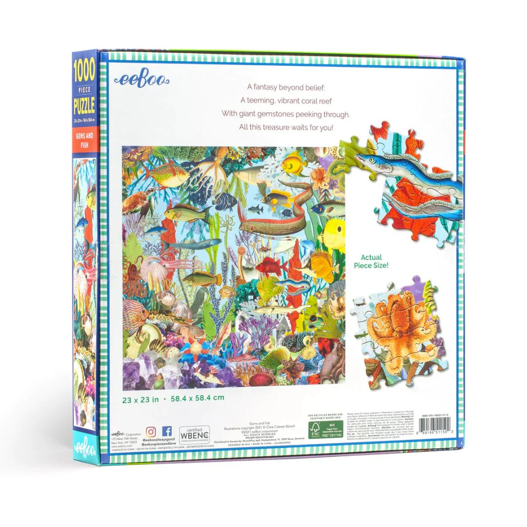 Gems and Fish 1000 Piece Puzzle - Image 2