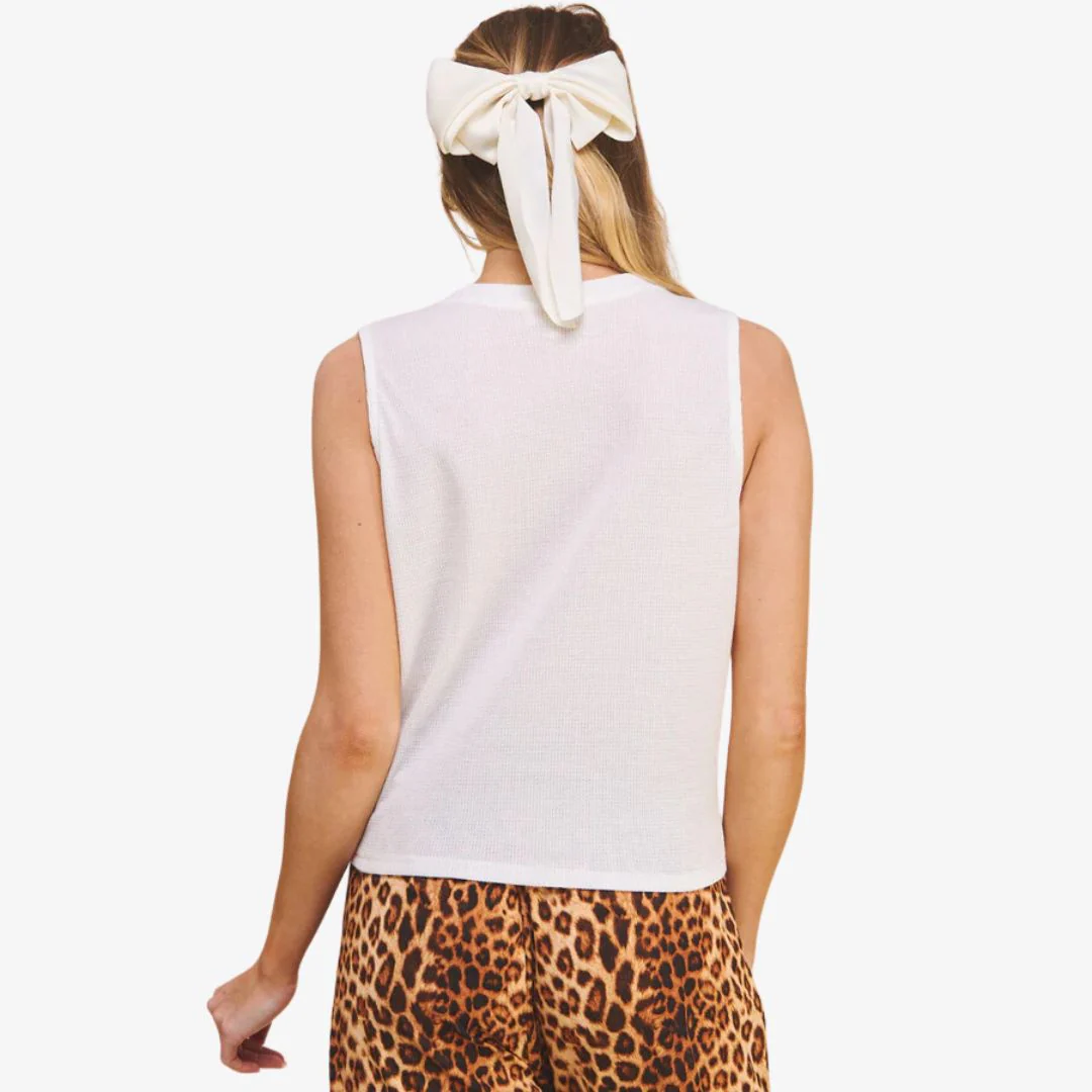 Genesis Twisted Knot Top Thermal (Off White) - Image 2
