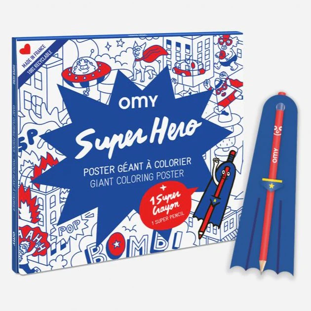 Giant Colouring Poster (Super Hero) - Image 3