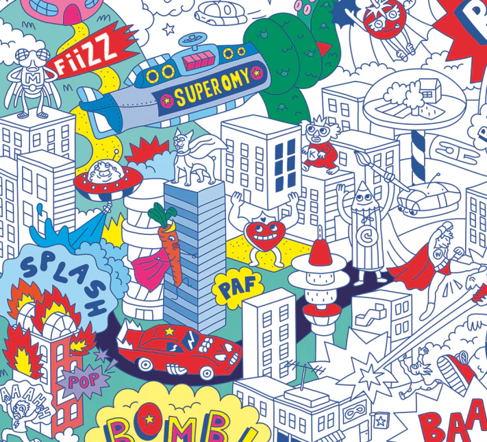 Giant Colouring Poster (Super Hero) - Image 4