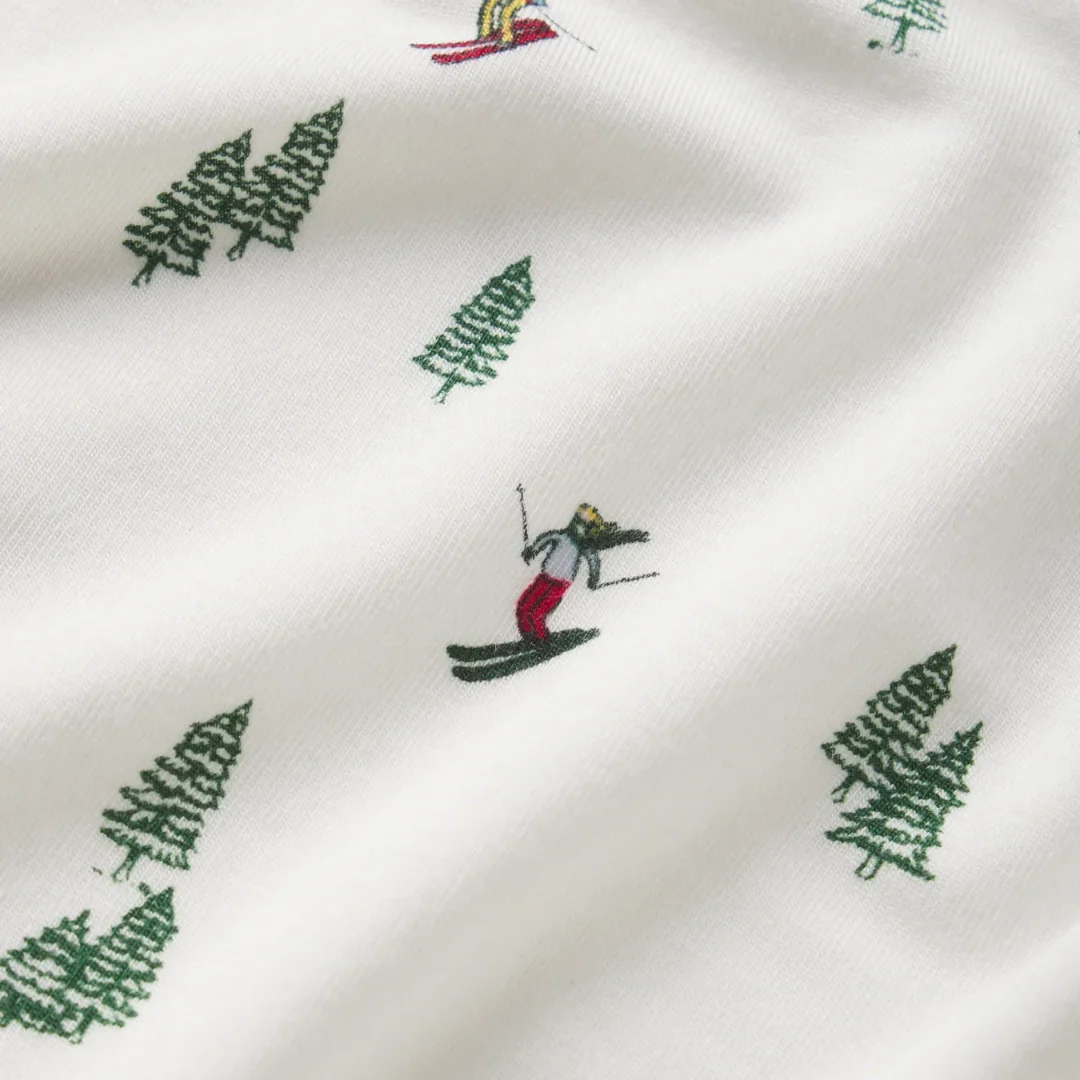 Gisele Printed Long PJ Set (Alpine Skier) - Image 3