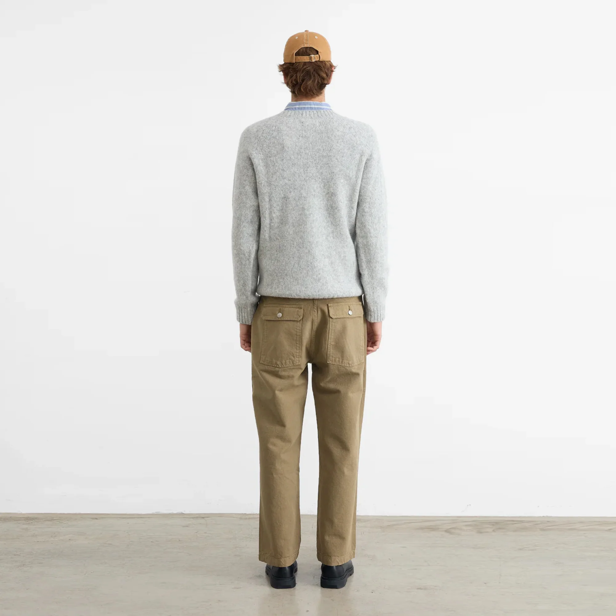 Glasgow Sweater (Light Grey Melange) - Image 2