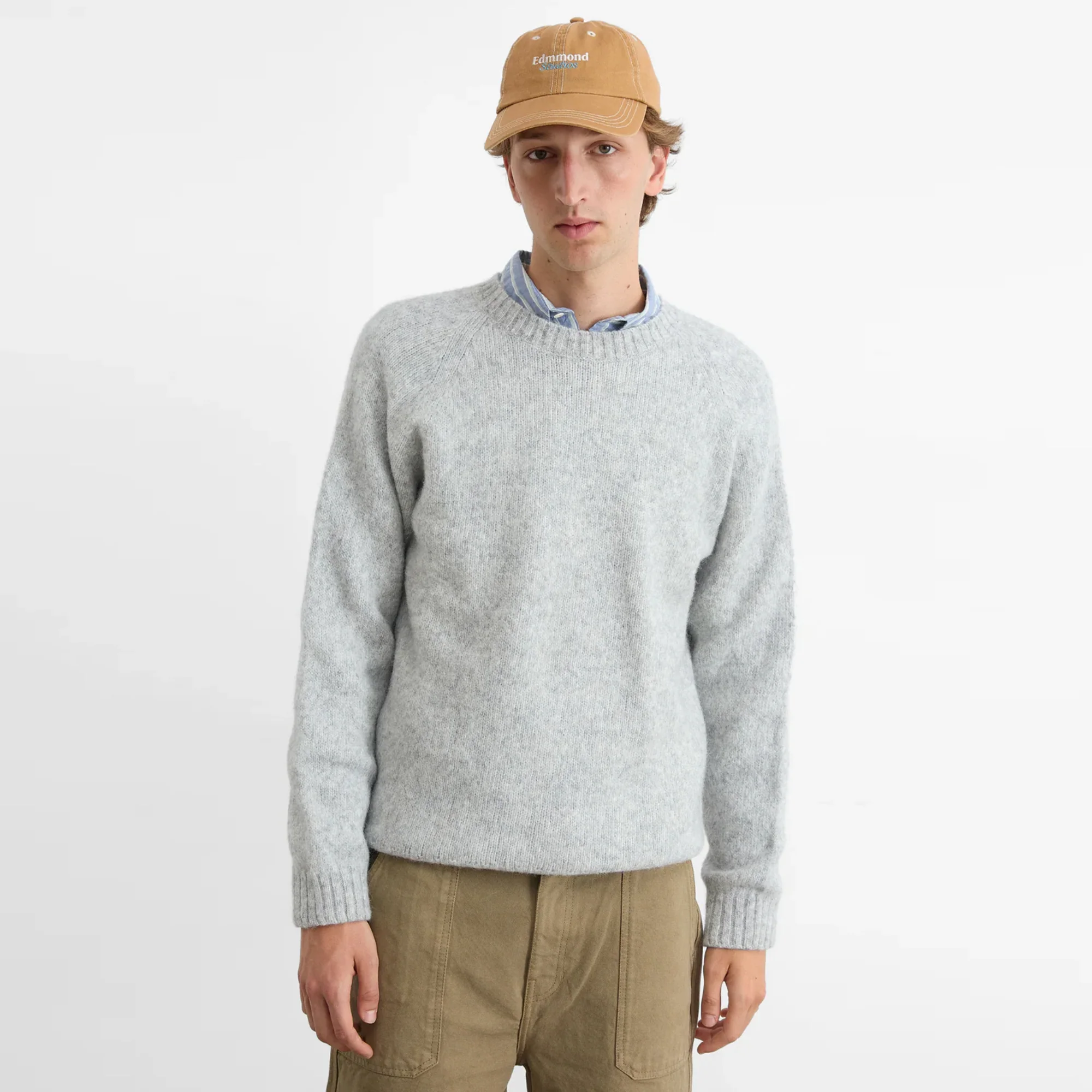 Glasgow Sweater (Light Grey Melange) - Image 4
