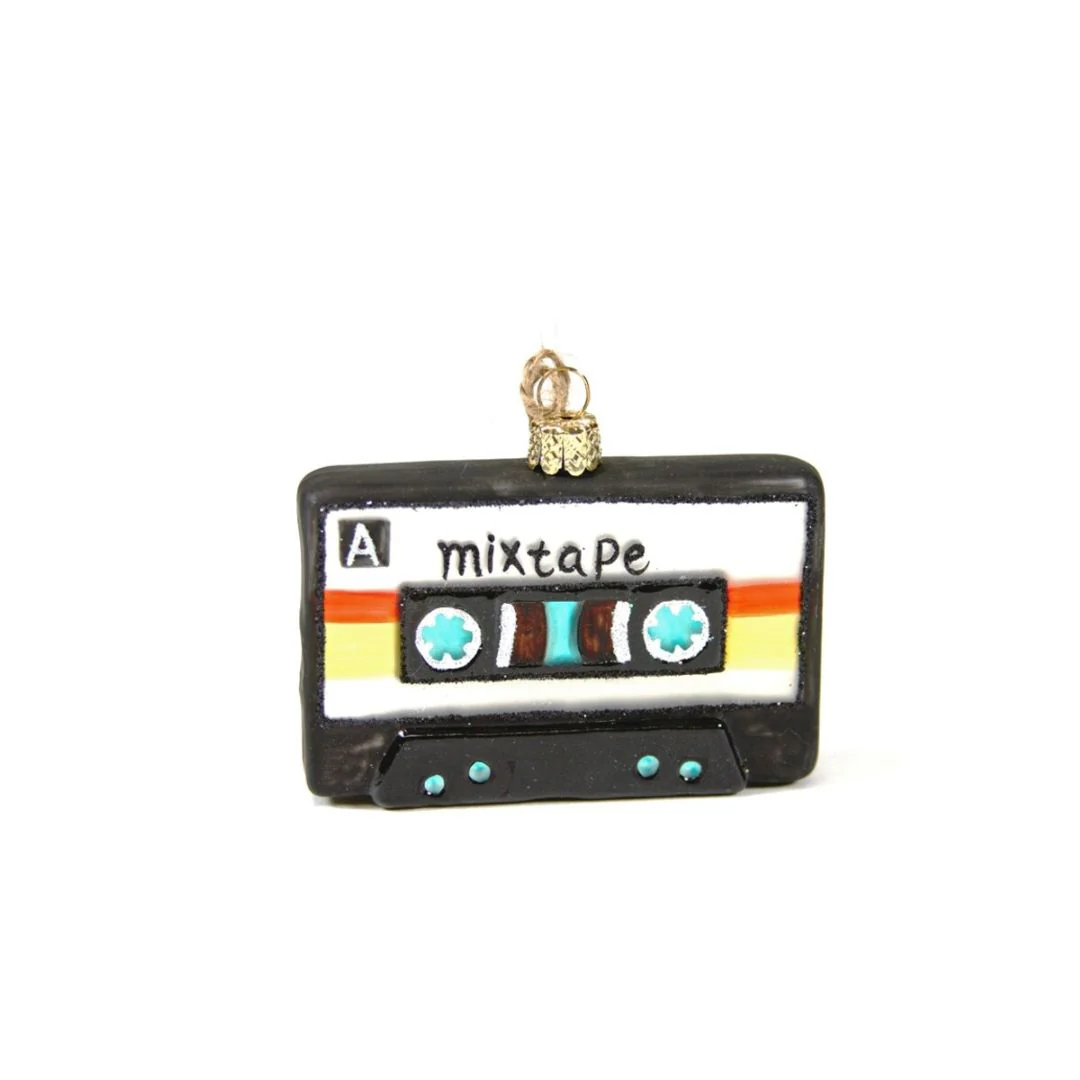 Glass Mixtape Ornament