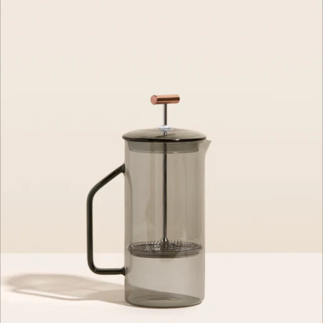 Glass French Press (Gray)