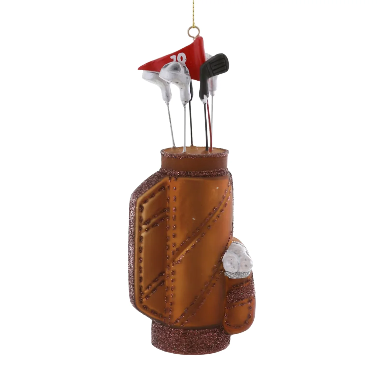 Glass Golf Bag Ornament