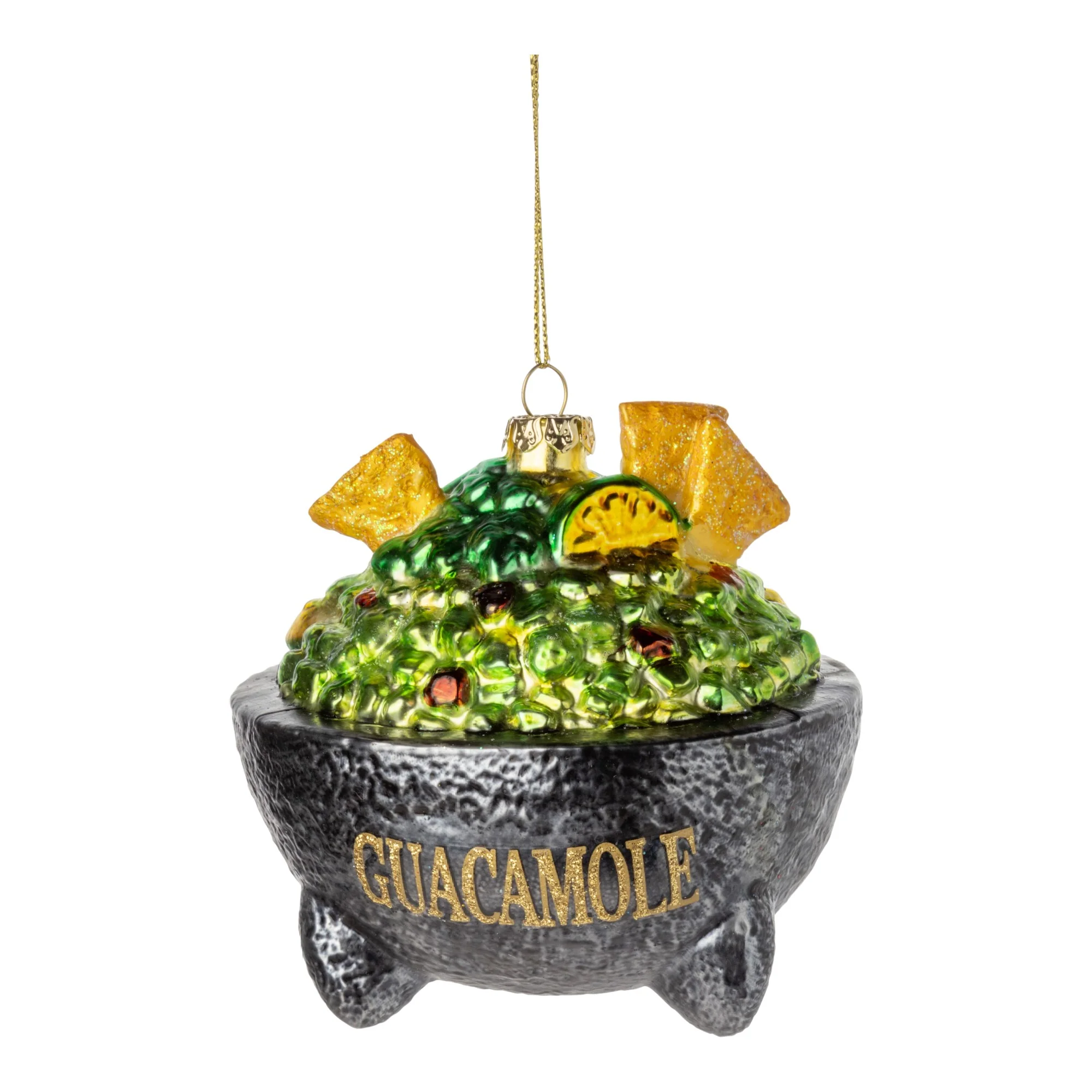 Glass Guacamole Bowl Ornament
