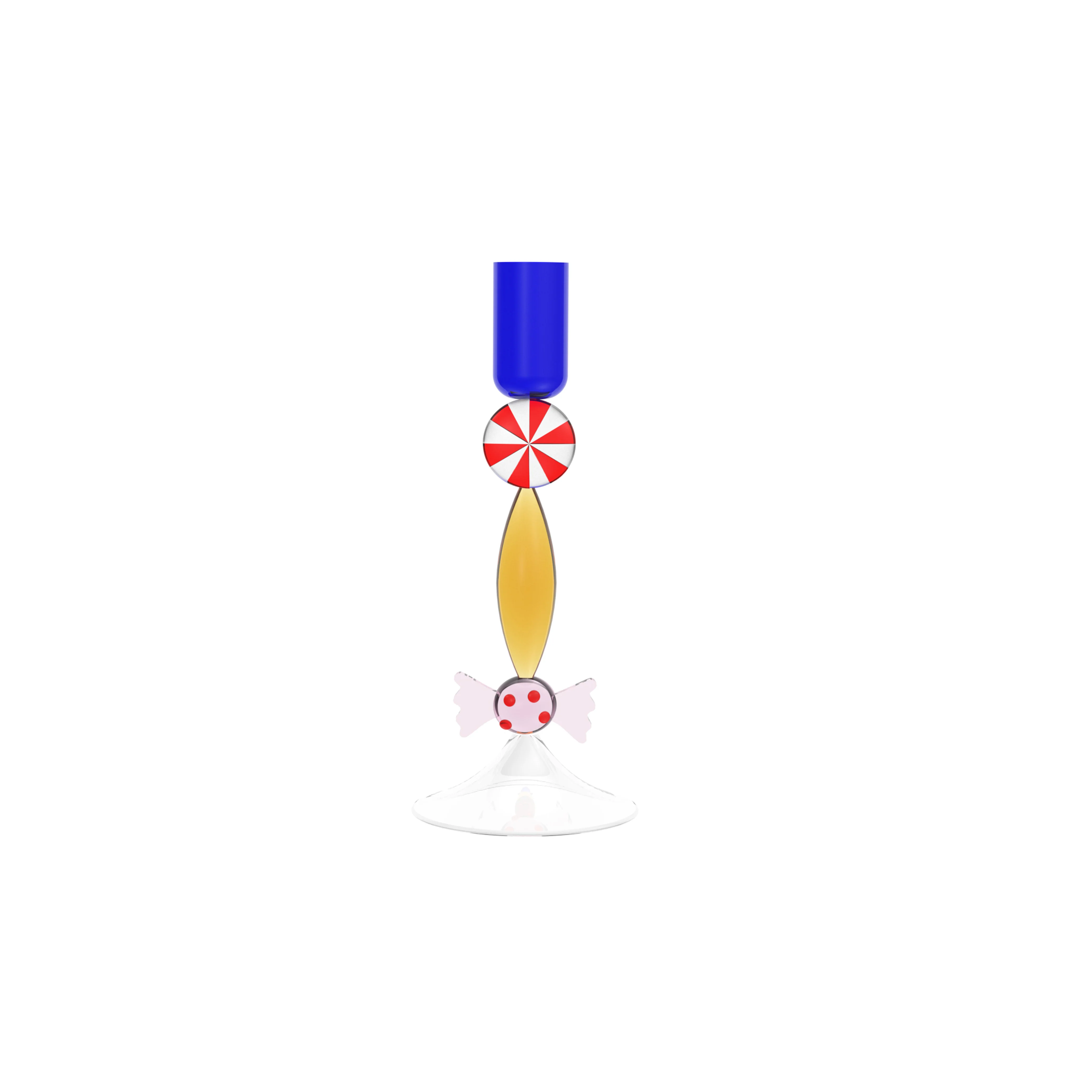 Glass Holiday Candleholder