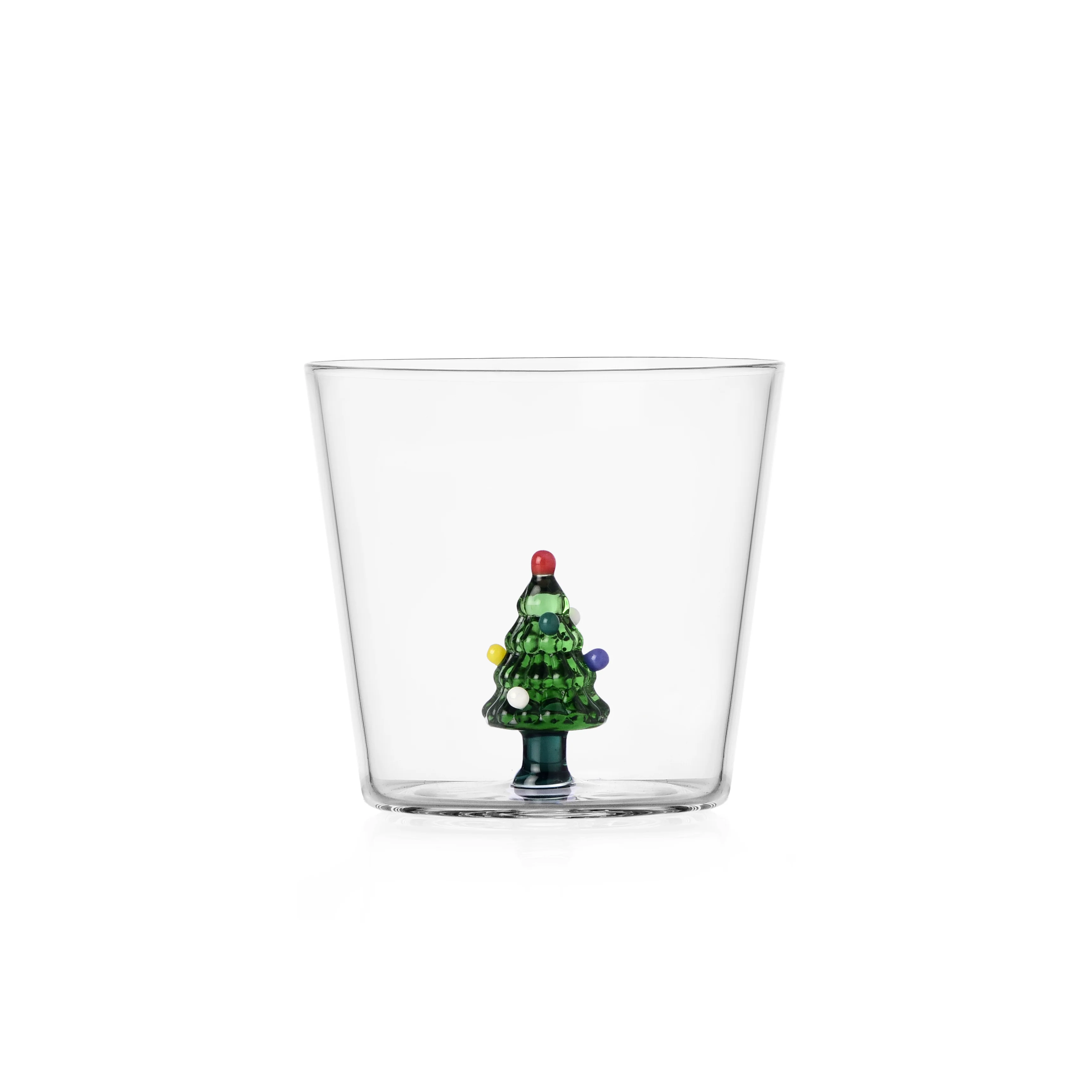Glass Holiday Tumbler