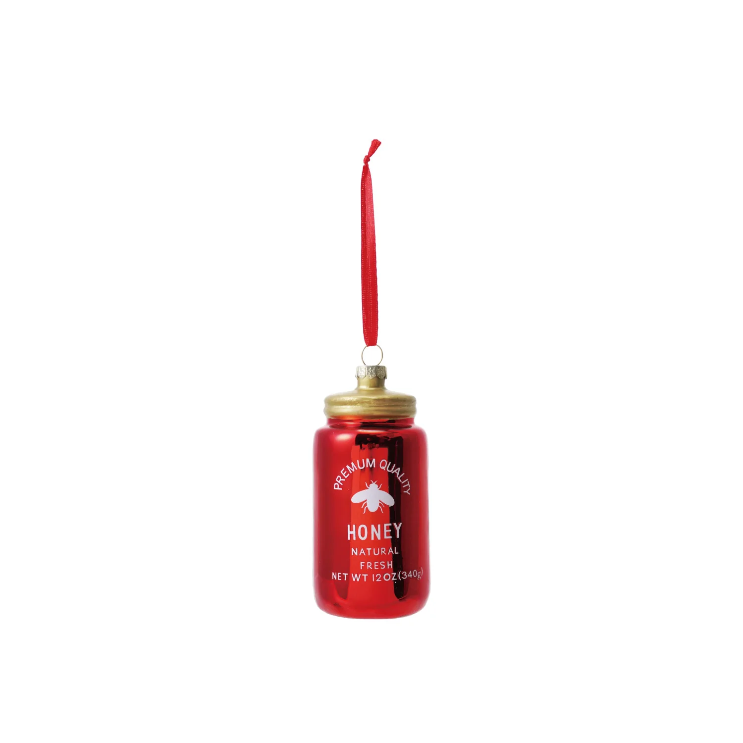 Glass Honey Jar Ornament