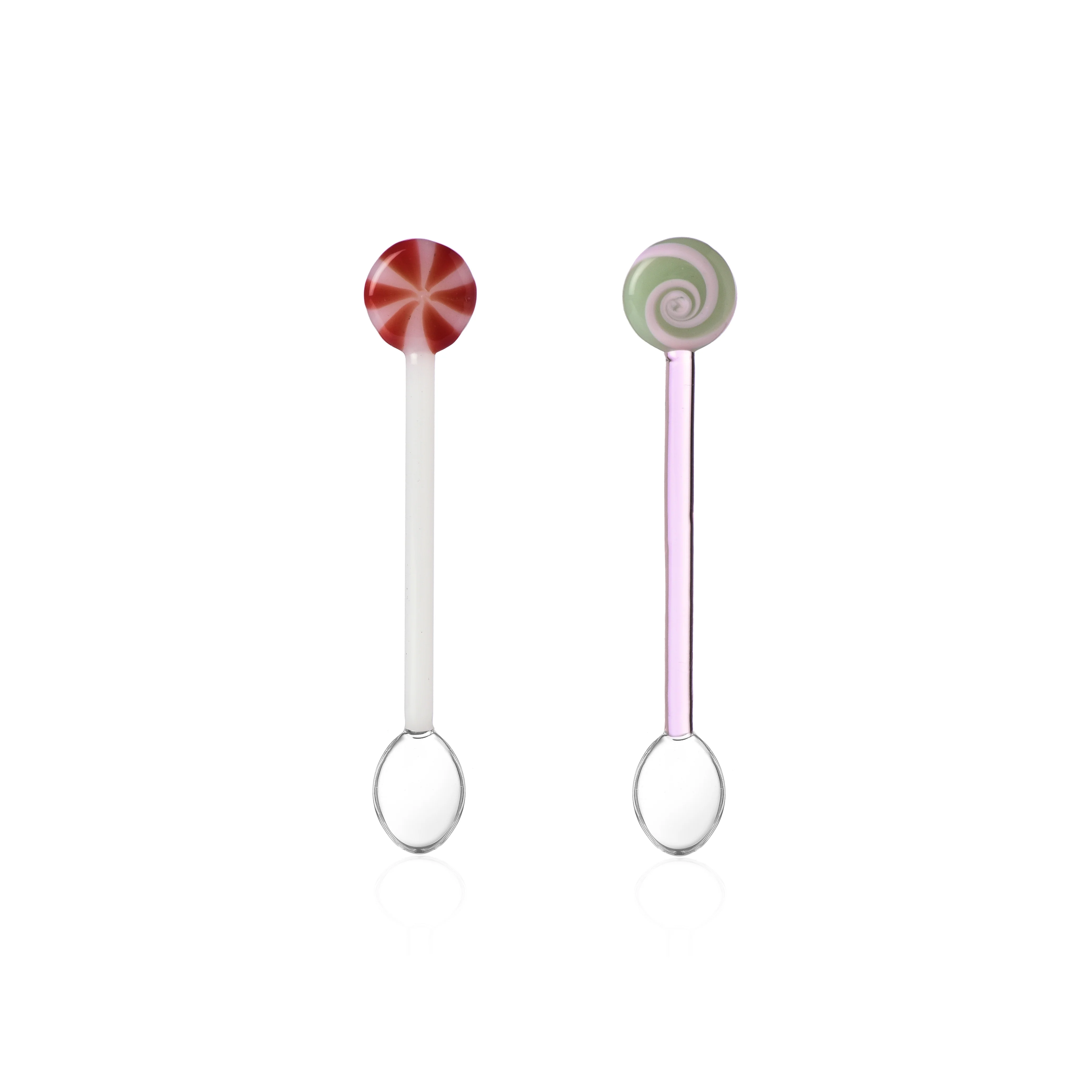 Glass Lollipop Spoons | Set of 2