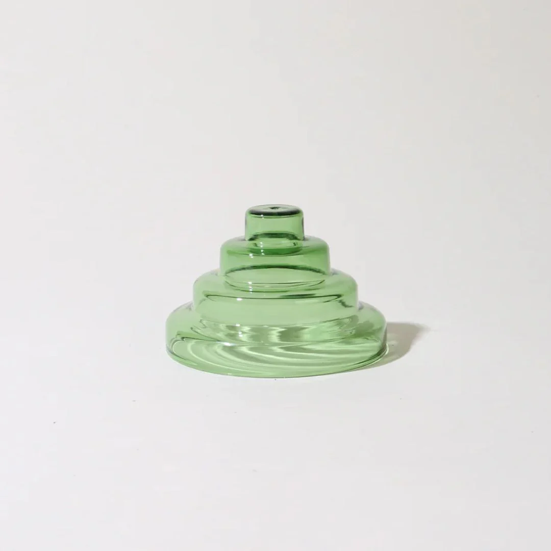 Glass Meso Incense Holder (Verde)