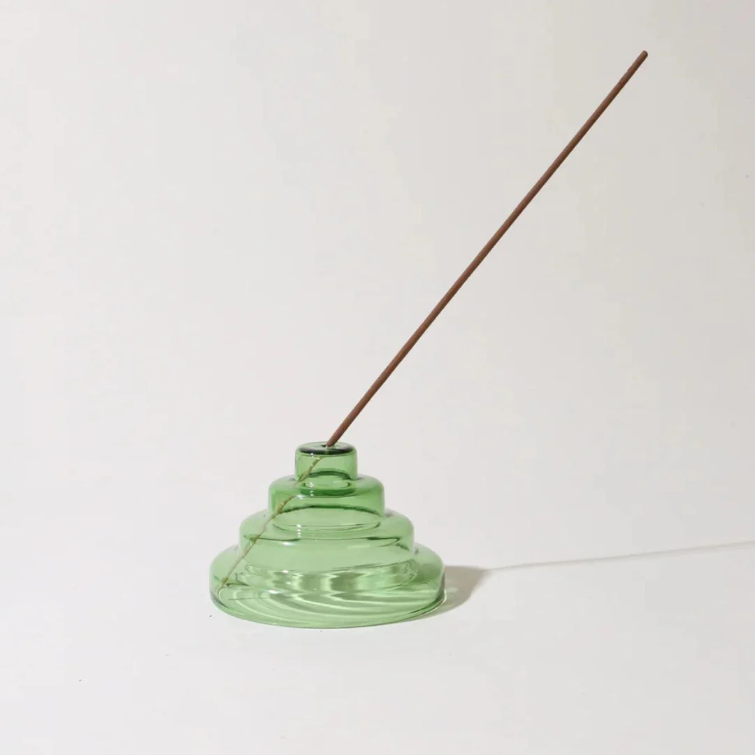 Glass Meso Incense Holder (Verde) - Image 2
