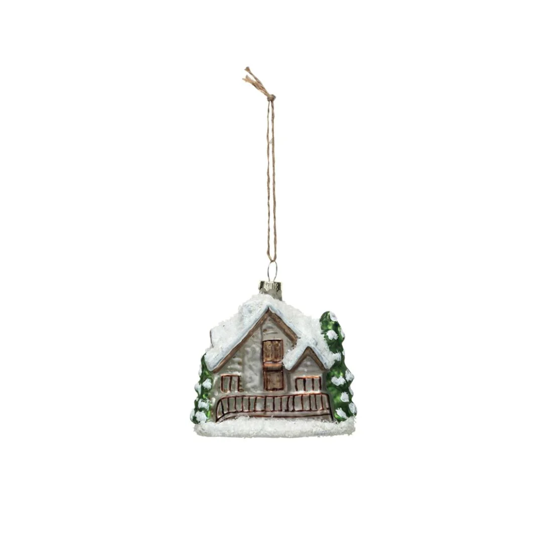 Glass Cabin Ornament