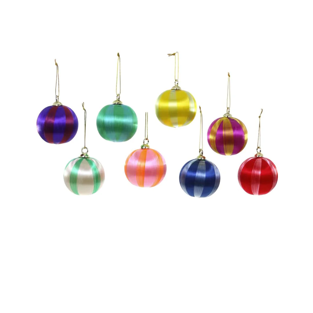 Striped Thread Bauble Ornament - Image 2