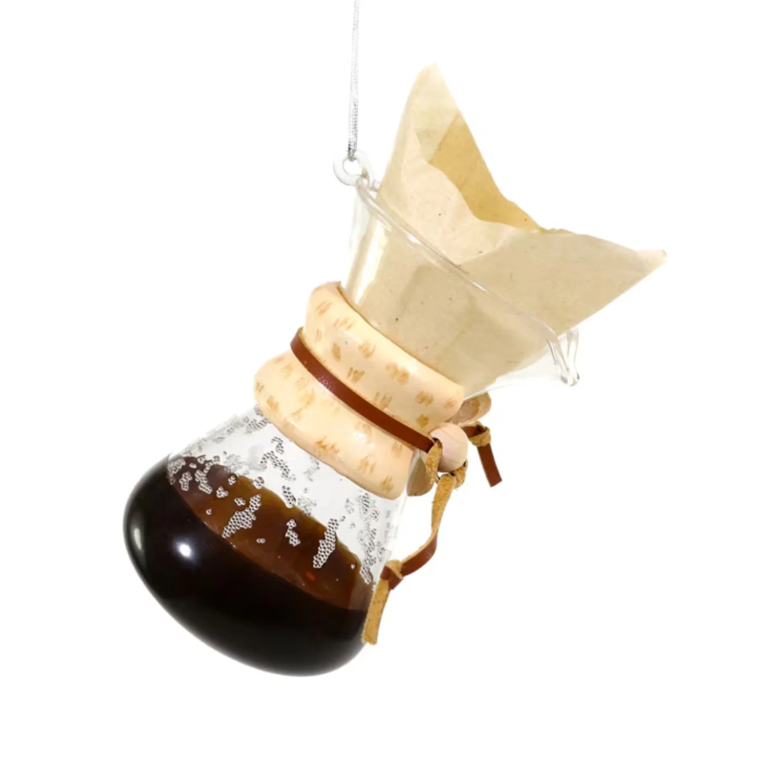 Glass Pour Over Coffee Maker Ornament
