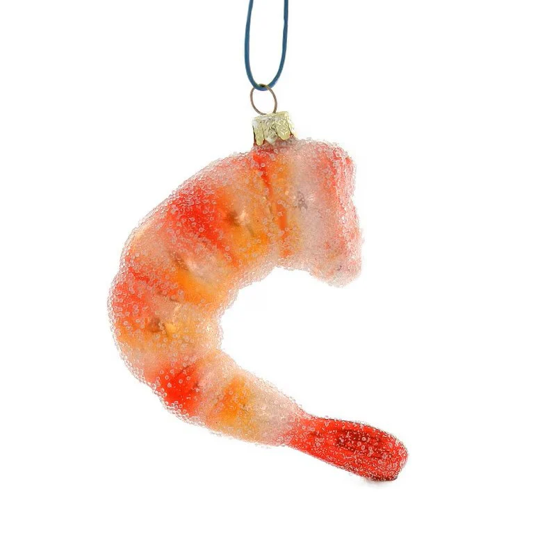 Glass Cocktail Shrimp Ornament