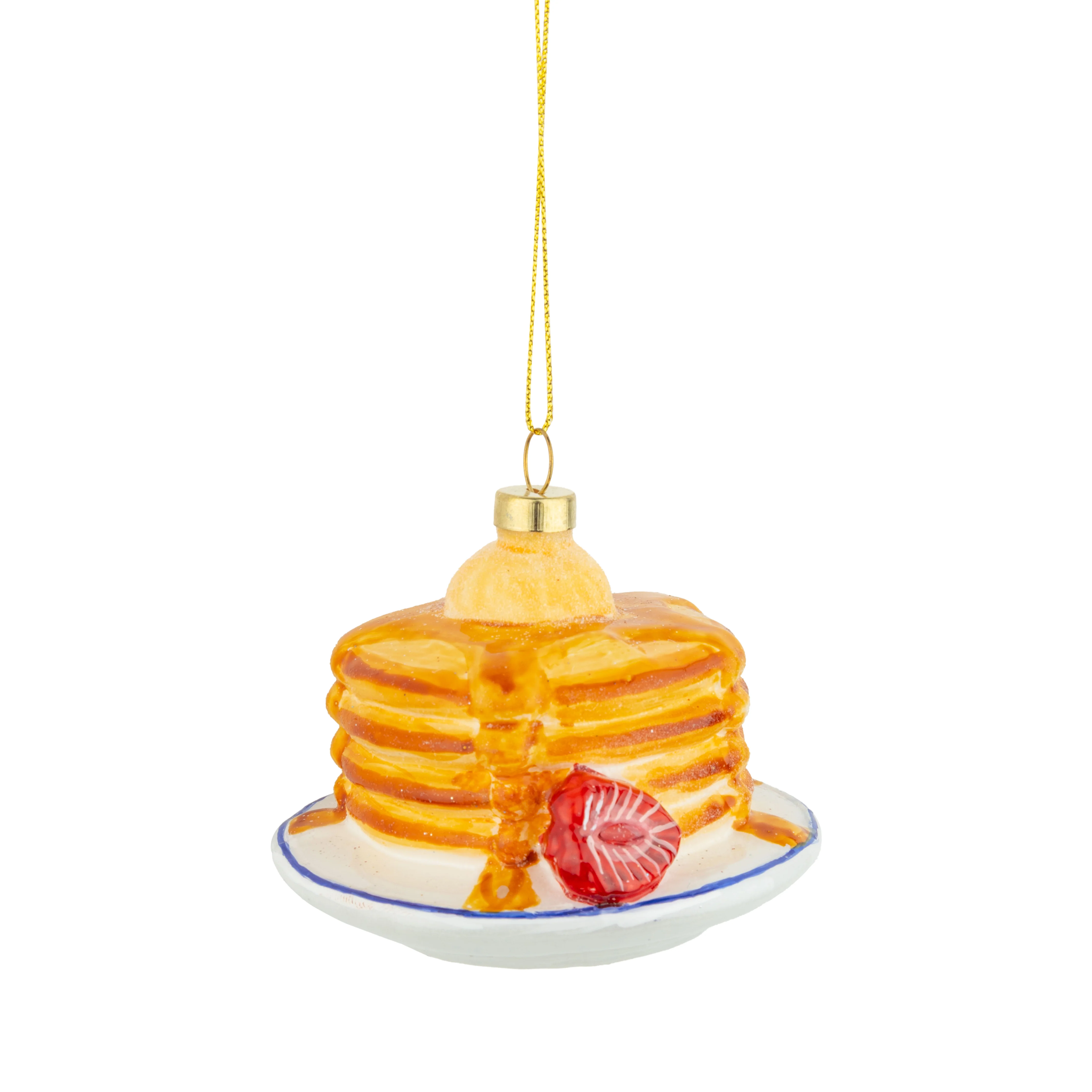 Glass Stack of Pancakes Ornament