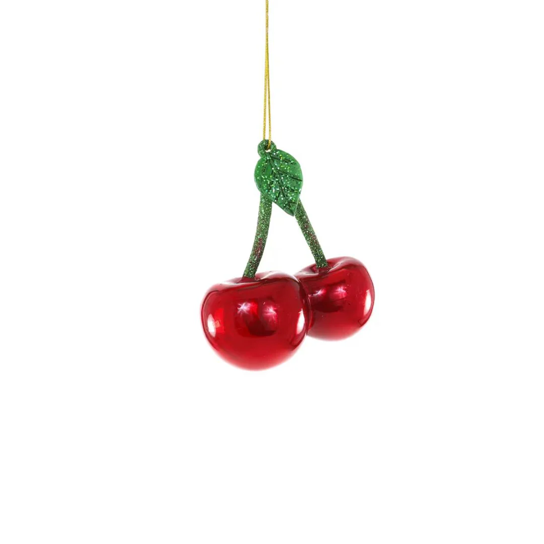 Glass Cherries Ornament