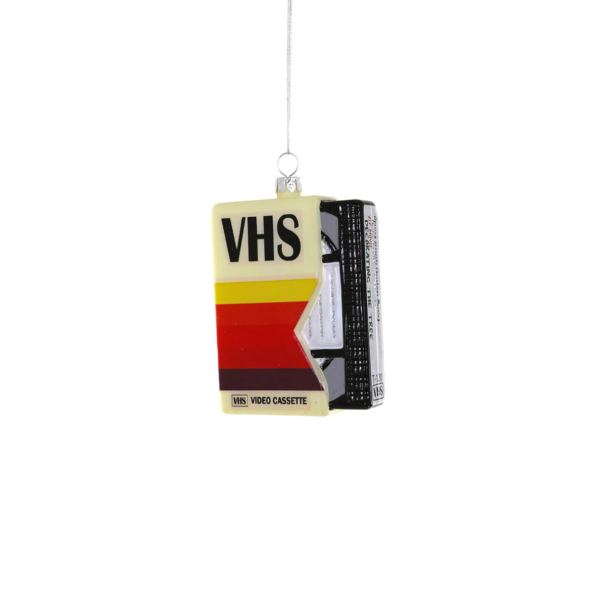 Glass VHS Tape Ornament