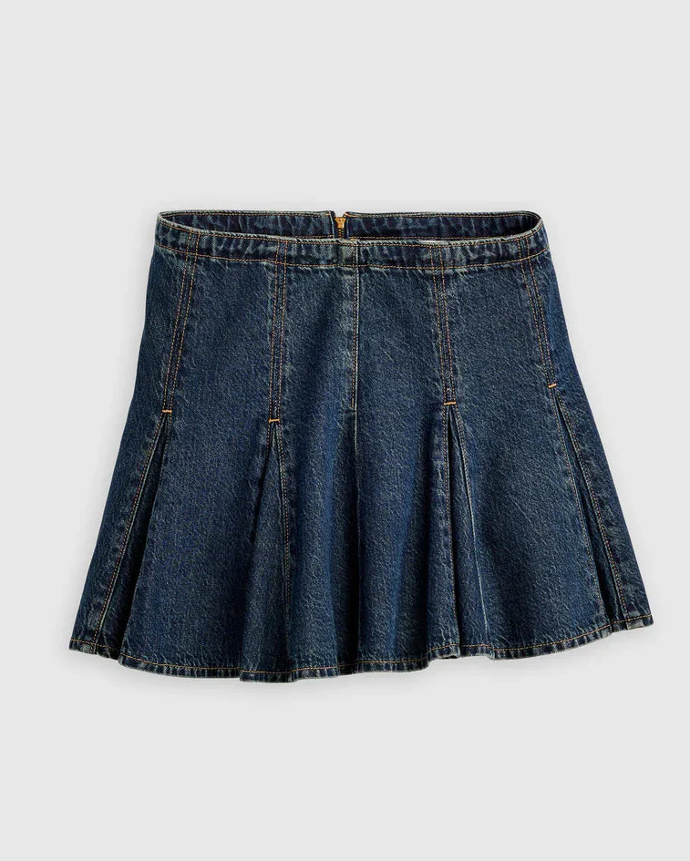 Godet Mini Skirt (Fell Off Stone) - Image 4
