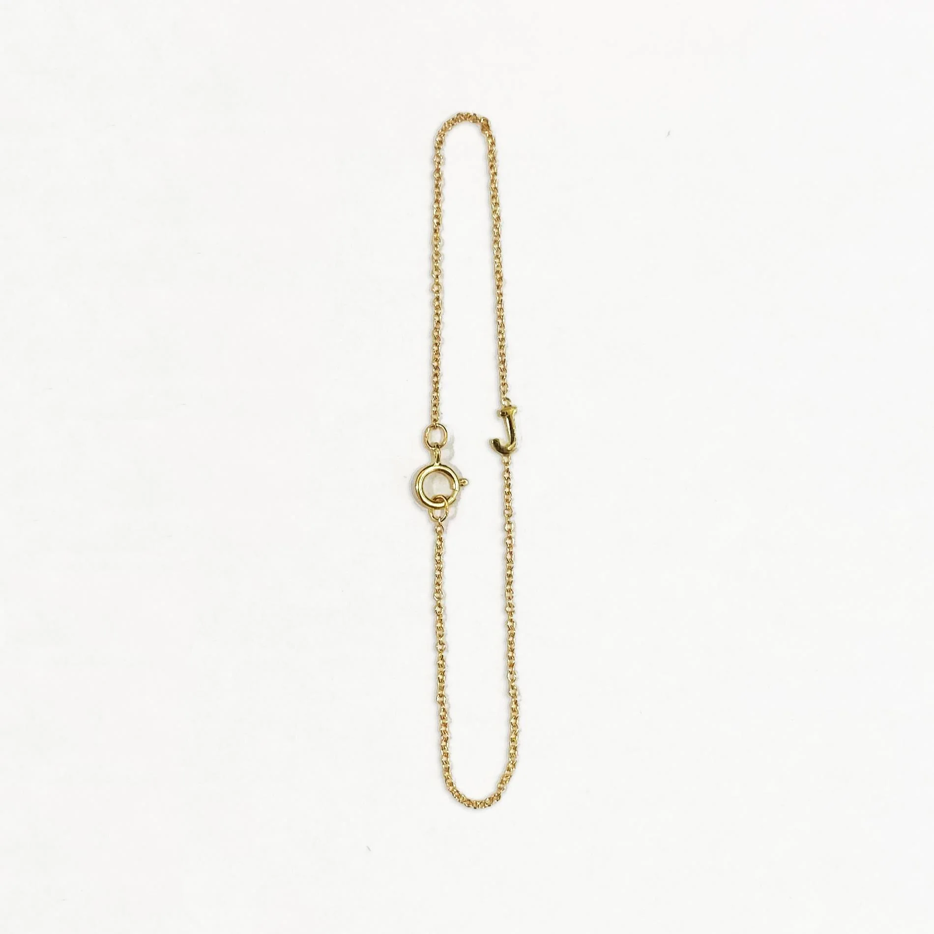 Gold Mini Initial Bracelet - Image 3