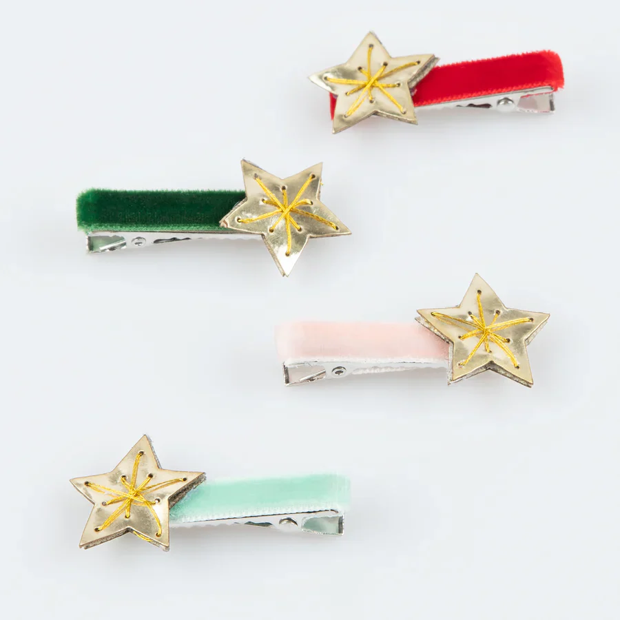 Gold Star Hair Clips - Image 3