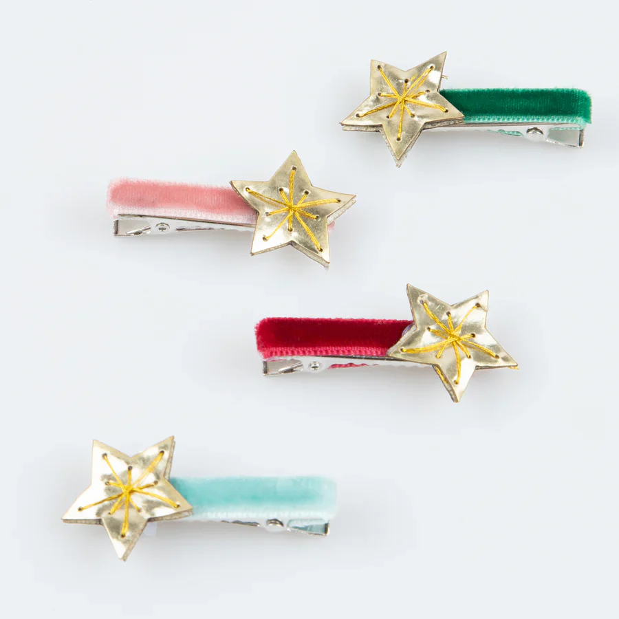 Gold Star Hair Clips - Image 4