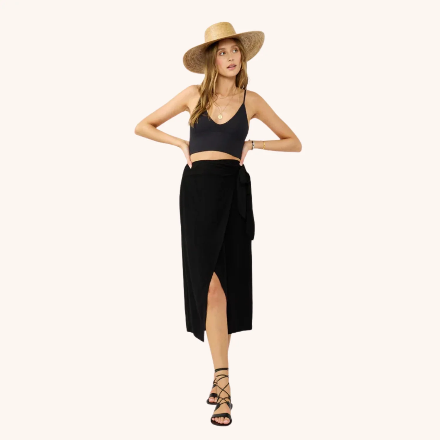 Good Feelings Wrap Skirt