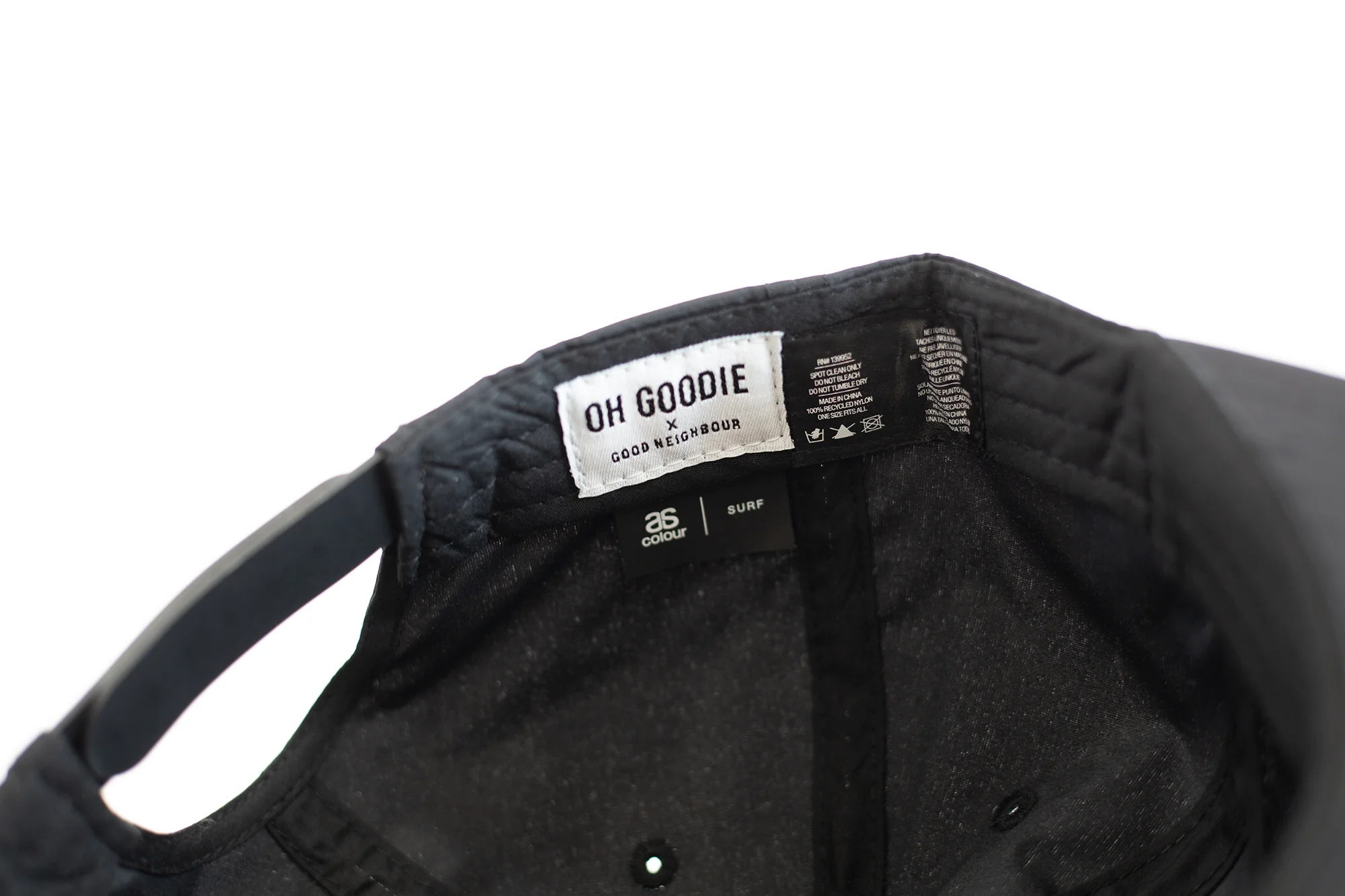 Good Neighbour Script Nylon Cap - Image 8