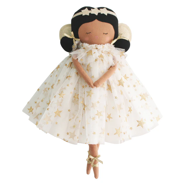 Gracie Fairy Doll (Ivory + Gold Stars)