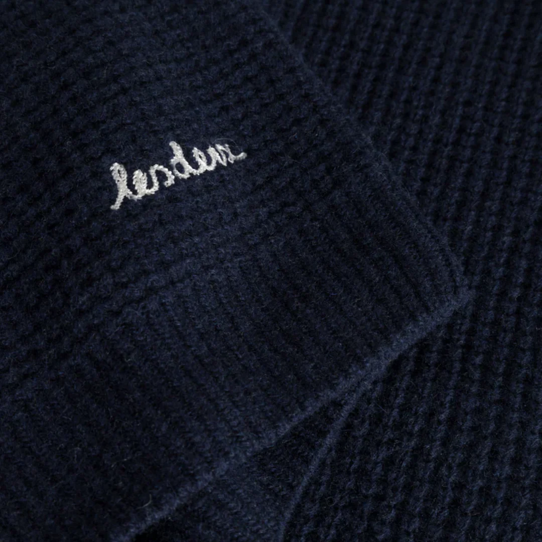 Grady Waffle Cardigan (Dark Navy) - Image 5