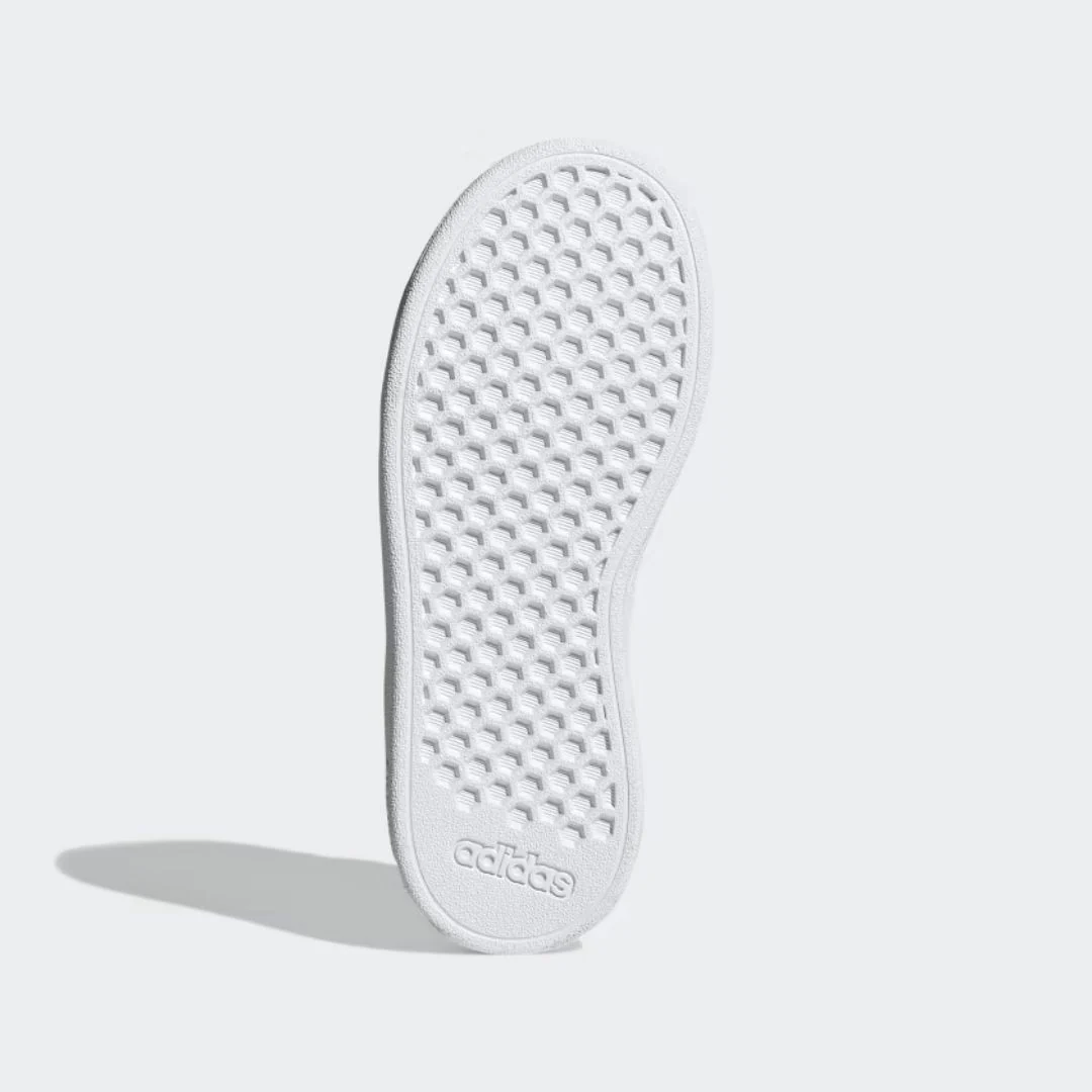 Grand Court Lifestyle Shoes (Cloud White + Iridescent + Cloud White) - Image 3