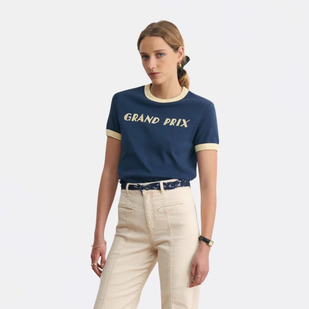 "Grand Prix" Montherlant T-Shirt (Nocturnal Blue Vanil) - Image 2