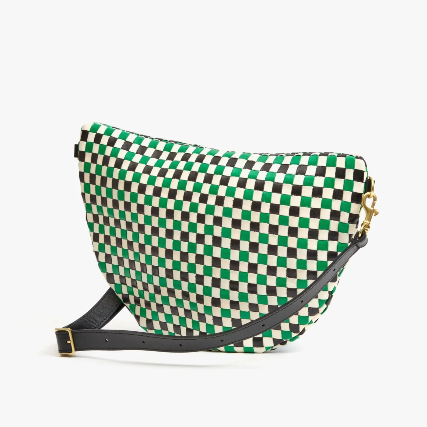 Grande Fanny Pack (Green Apple Multi Woven Checker) - Image 2