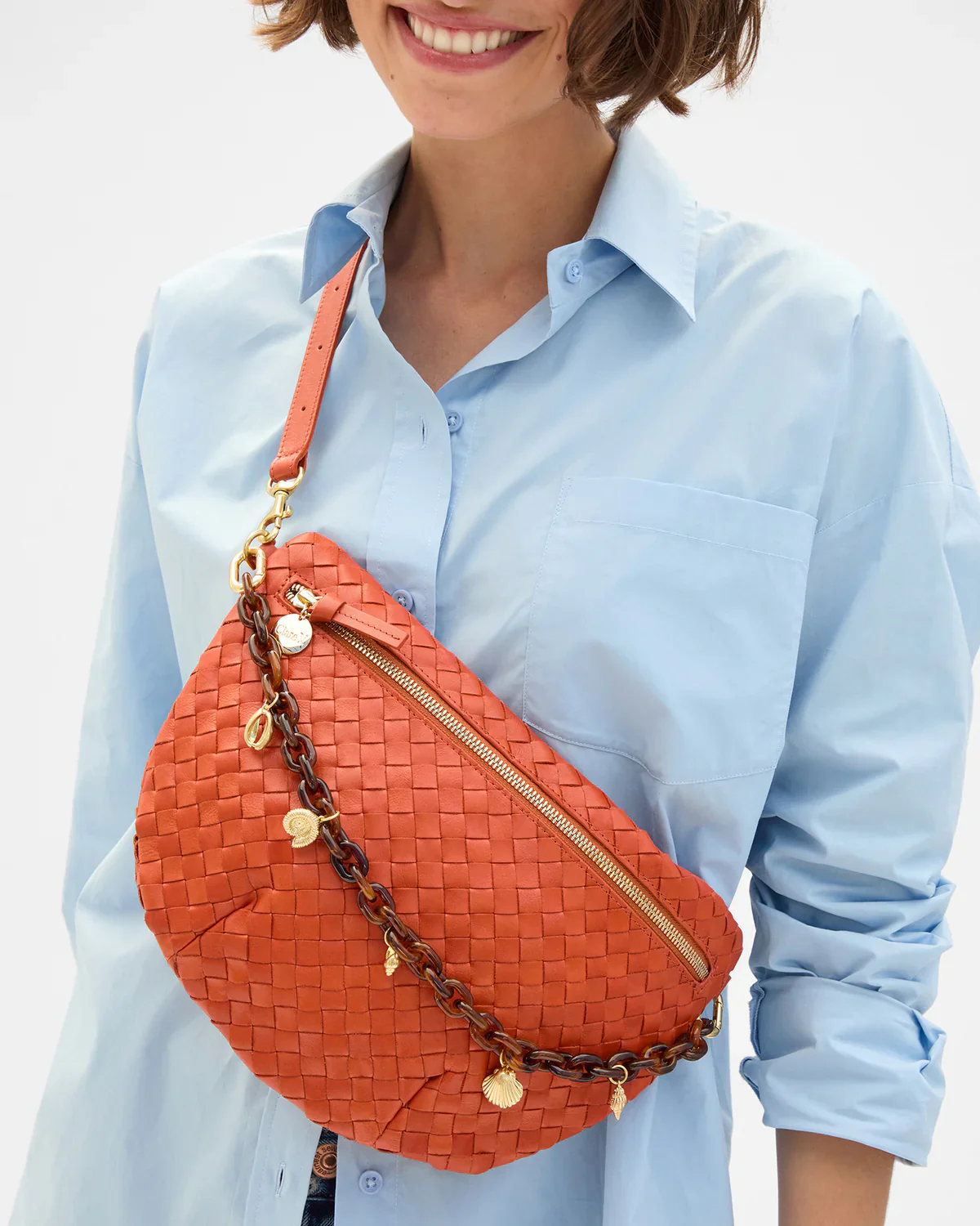 Grande Fanny Pack (Medium Woven Diagonal Saltillo) - Image 4