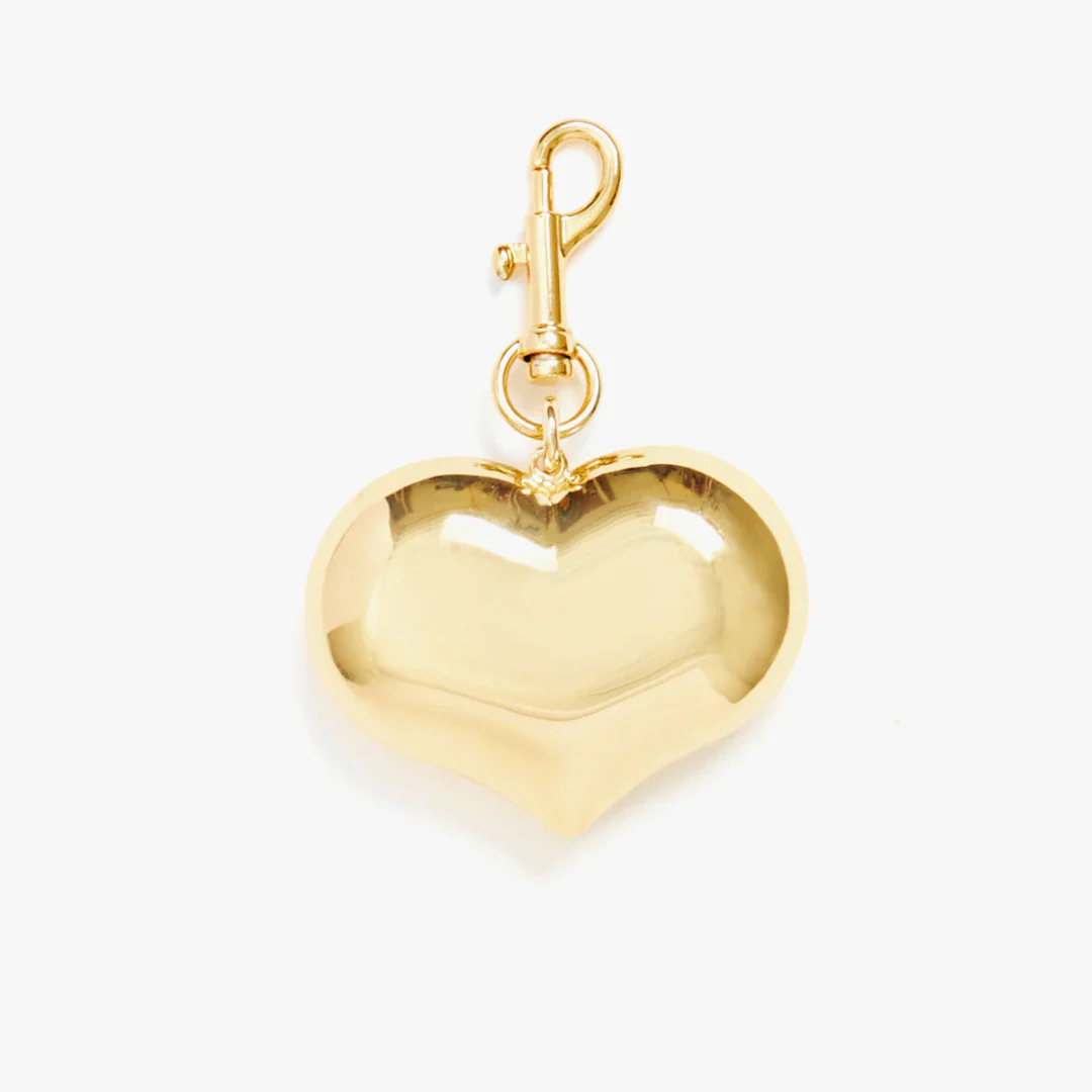 Grande Mylar Heart Fob (Gold)