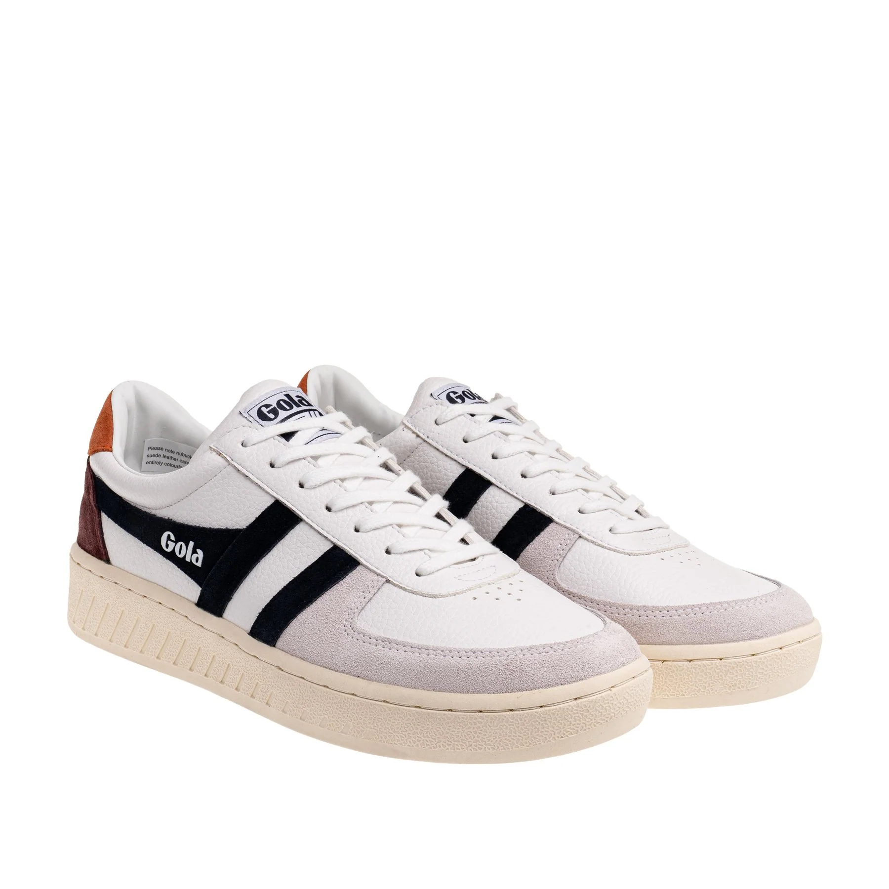 Grandslam Trident Trainer (White + Navy + Moody Orange) - Image 2