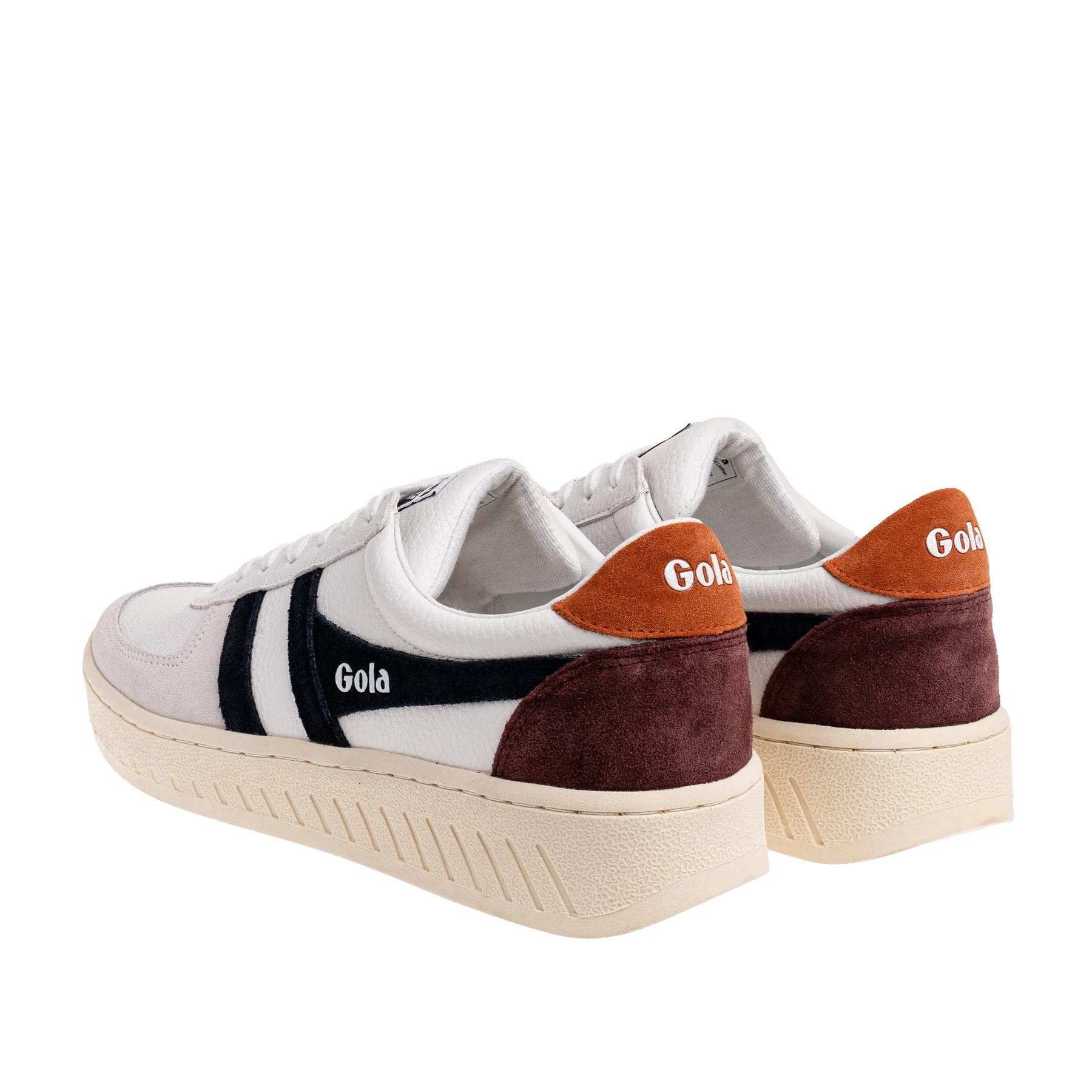 Grandslam Trident Trainer (White + Navy + Moody Orange) - Image 3