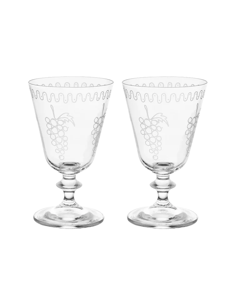 Grapevine Short Wine Glass | Set of 2 - Image 3